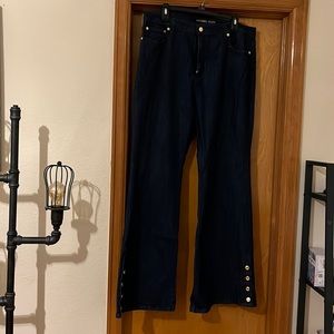 Dark blue Michael Kors bell bottom jeans size 16. Fantastic shape.
